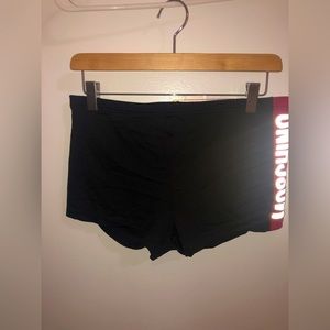 🎖🎖Men’s Moschino square cut size L swim trunks. Black.  Vintage. Beautiful.